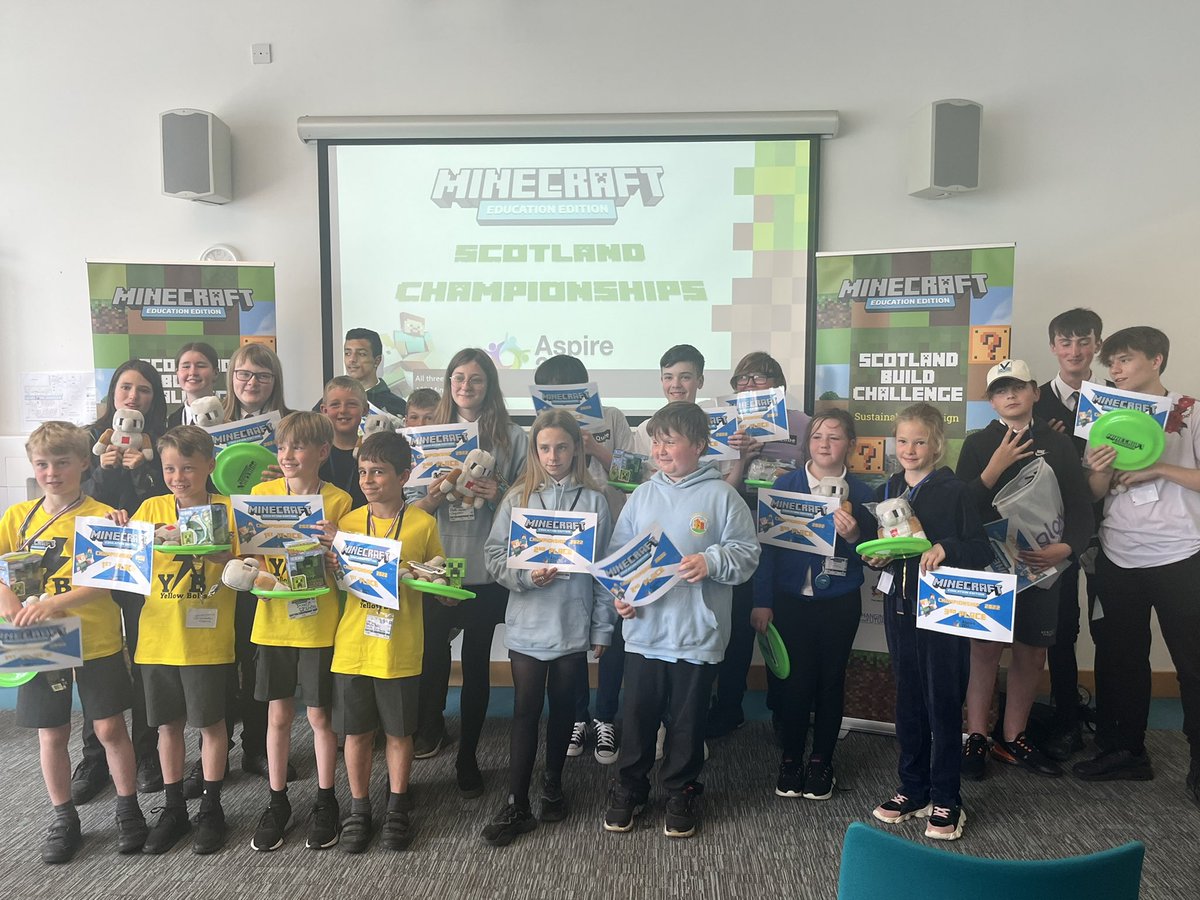 Well done to each and every one of our participants! #minecraftedu #microsoftedu #aspire2be