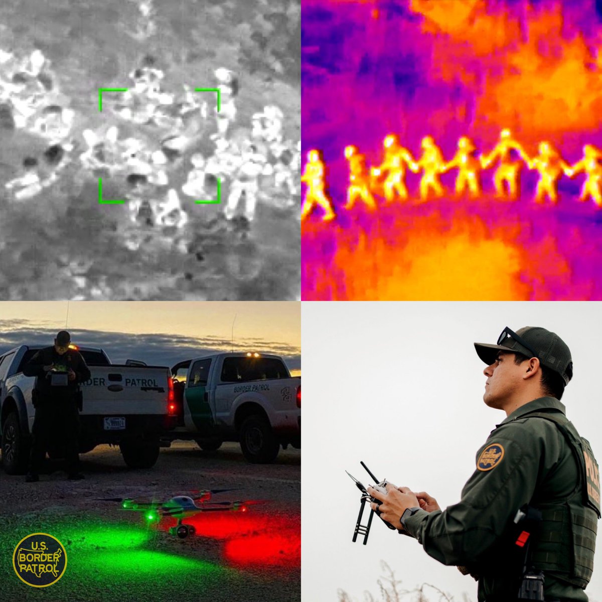 USBPChief's tweet photo. Small Unmanned Aircraft Systems allow us to cover our remote areas of responsibility safer, faster, and more effectively. As technology improves, so do our tactics!
Work smarter, not harder!
#Drones
#BorderTechnology
#BorderPatrol
#BorderSecurity
#USBP
#HonorFirst https://t.co/f8EFSaVzSx