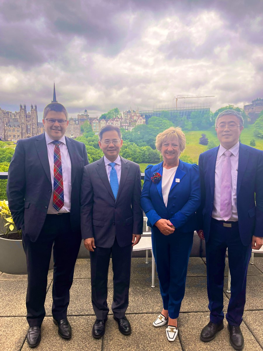 Dr Liz Cameron CBE (@lizcameronscc) on Twitter photo 🏴🇨🇳🇬🇧Great to welcome <a href="/AmbZhengZeguang/">Zheng Zeguang</a> back to Scotland with <a href="/UkCommittee/">UK National Committee on China</a>. We talked expansion of trade, cultural & educational links between Scotland & China. <a href="/ScotChambers/">Scottish Chambers</a> Network look forward to deepening connectivity #ScottishBusiness <a href="/chinacgedi/">Chinese Consulate General in Edinburgh</a> 🏴🇨🇳🇬🇧Great to welcome <a href="/AmbZhengZeguang/">Zheng Zeguang</a> back to Scotland with <a href="/UkCommittee/">UK National Committee on China</a>. We talked expansion of trade, cultural & educational links between Scotland & China. <a href="/ScotChambers/">Scottish Chambers</a> Network look forward to deepening connectivity #ScottishBusiness <a href="/chinacgedi/">Chinese Consulate General in Edinburgh</a>