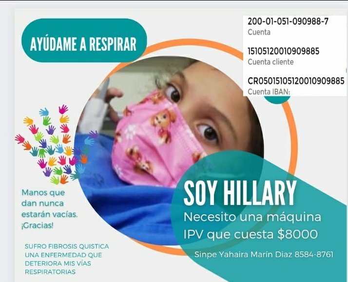 Majosarg_'s tweet photo. Hola! Ella es Hillary, la hija de Yahaira, mi compañera de Universidad. Recientemente Hillary tuvo nuevamente una recaída de salud pero ésta vez es necesario una máquina de IPV para poder irse a su casa.
Les agradezco compartir y más importante ayudar💖 https://t.co/LbqSNdtXTS