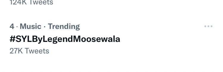Esha_Gill_'s tweet photo. Its on number 4. Lets take it to the number 1 spot #SYLByLegendMoosewala https://t.co/5vtMNh8tmX