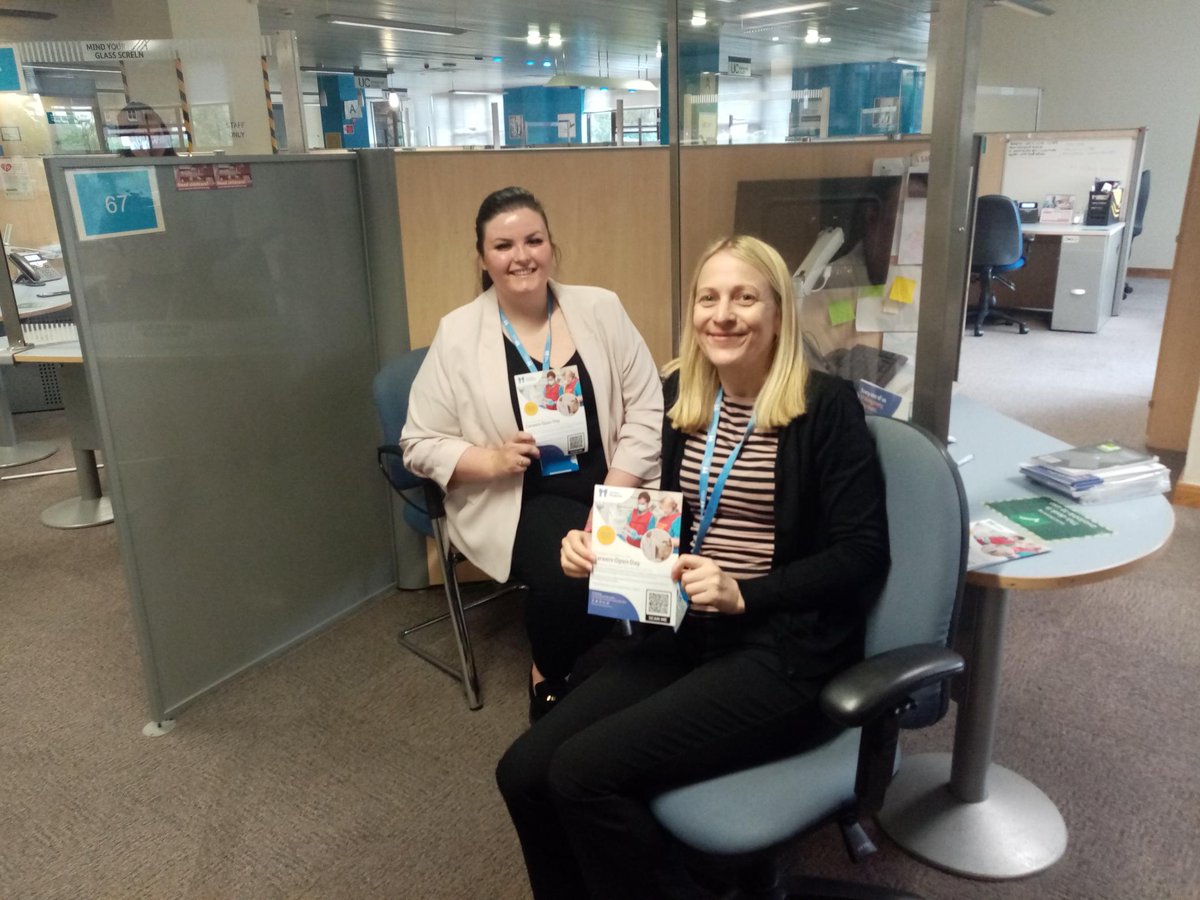 Today Sonja &amp; Verity from our HR team attended a recruitment fayre at #Southend Job Centre to talk about careers and volunteering at Havens Hospices.

If you are looking for a role that makes a difference, come along to our Careers Open Day on 13th July – havenshospices.org.uk/careersopenday