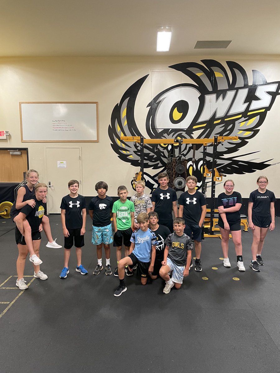 12 for 12 Perfect club. It gets tougher, camps, harvest, summer. I appreciate the effort level of our athletes. Let’s hit 150 total,  7-12 attendance next week, then go into the moratorium break with a ton of momentum!! OWL Power #EarnIt ⁦<a href="/GPHSOwls/">Garden Plain HS</a>⁩