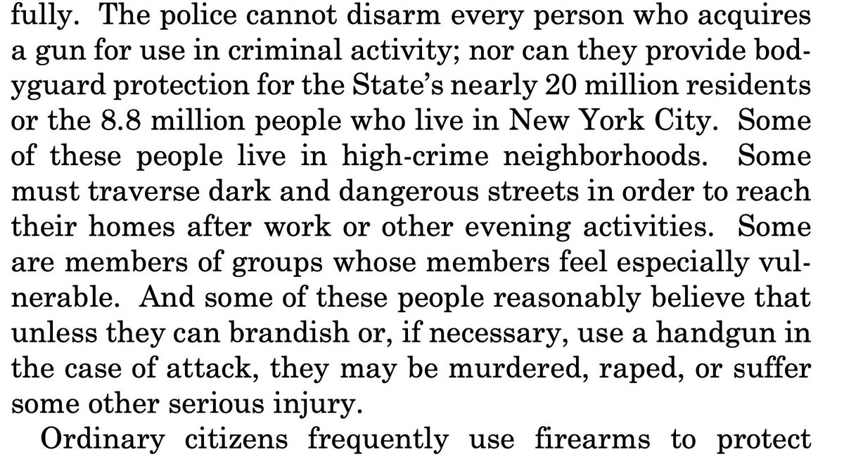 greg_price11's tweet photo. Holy moly, Justice Alito filed a concurring opinion in the New York concealed carry case in which he just got a fat shit all over Stephen Breyer's dissent. 

This is amazing. https://t.co/WirytzTwXZ