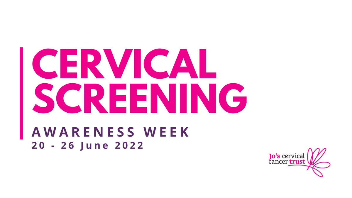 BobBlackman's tweet photo. This week is #CervicalScreeningAwarenessWeek!
Cervical screening (smear tests) can save lives, but they aren't always easy for everyone.
Follow @JoTrust this week to learn more about the test, #CervicalScreeningTips that might make it easier, and where you can find support! 💖 https://t.co/7C8Ame2AR3