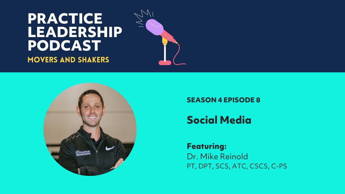 EIMTeam's tweet image. 🎙️NEW #PracticeLeadership Movers &amp;amp; Shakers episode! 🎙️ @TimReynoldsDPT &amp;amp; Bryan Guzski, are joined by guest @mikereinold who is a leader in the sports PT industry. They discuss becoming a sport’s PT, PTs specializing, social media. Listen: bit.ly/3QPjgPB