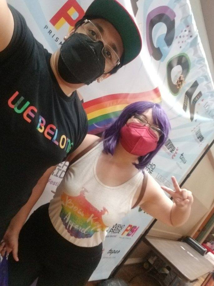BossKeyMedia's tweet photo. We were at the first ever #QCON  (hosted by @prismcomics) last weekend! It was so cool feeling so welcome!

You can get #Webelong stuff and more at our website https://t.co/Af7vAu3cMt.

Also 15% of all June sales will go towards @itgetsbetter and empowering LGBTQ+ stories. https://t.co/yS45PQ6LVi