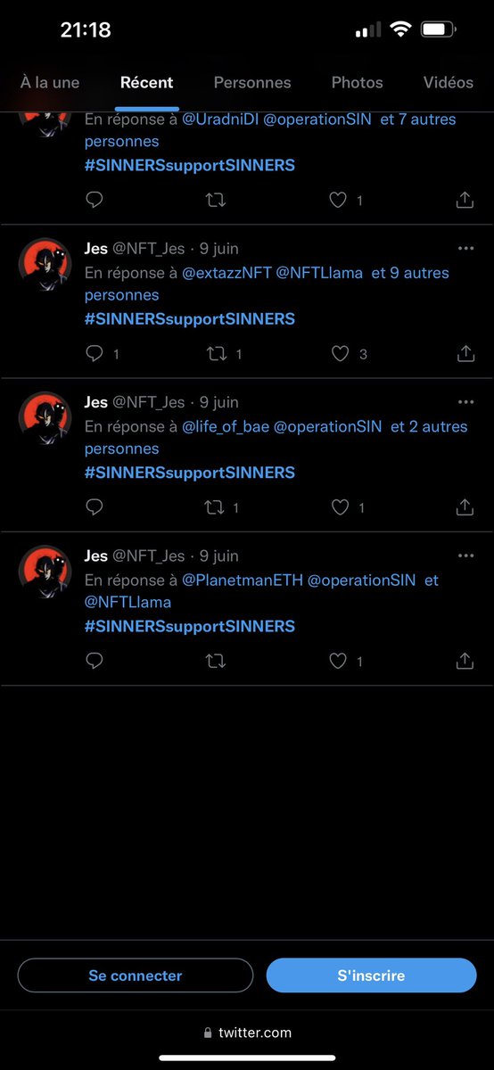 NFT_Jes's tweet photo. @HatoETH @HatoETH i belive that #SINNERSsupportSINNERS is the way to go ! What i think is bad is that im not even a sinner yet while i created that hashtag… Proofs 👇🏻 SINNERS I NEED YOU HELP R/T THIS ! https://t.co/EzB4udZMdz