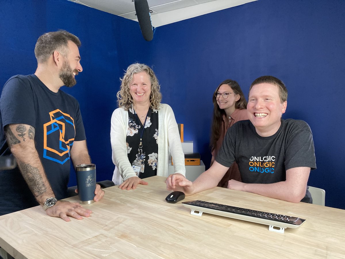 OnLogic's tweet image. We go live in 5 minutes! The #OnLogicLive team is getting ready in the studio. You can join along right here on Twitter. Learn more here: onlogic.com/live