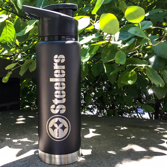 RallyPITT's tweet photo. Keep up with this heat &amp; celebrate National hydration day with a new #Steelers water bottle! Stay #Hydrated everywhere you go!! 🥵☀️

#RallyHouse #YourCityYourHouse #RallyPitt #MyRallyHouse https://t.co/SAYzWsBbpU