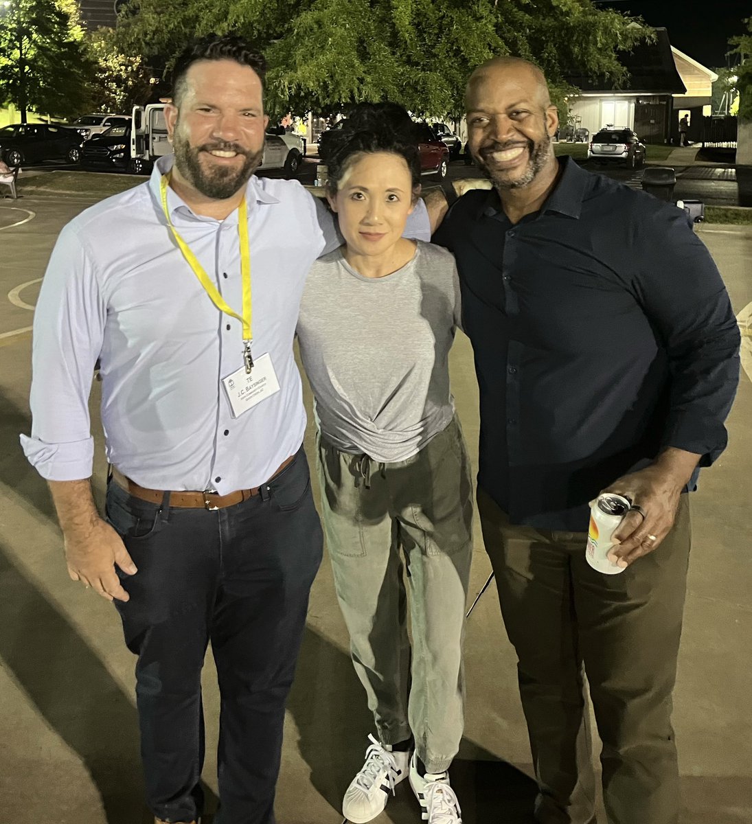 Connecting with friends at #pcaga2022 #pcaga. Also last night’s preaching by Elbert McGowan, Jr. was 🔥!