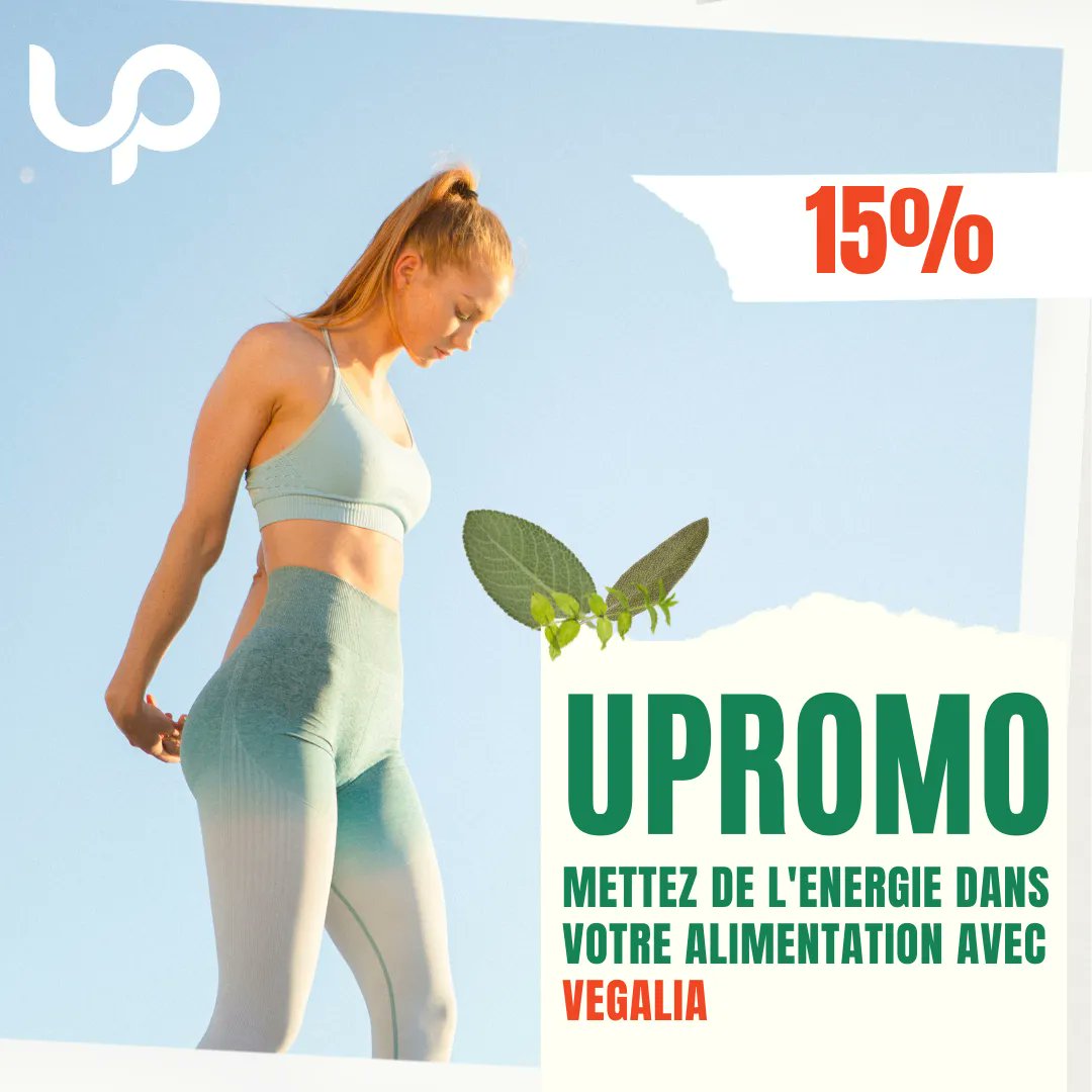 🌟Améliorez votre nutrition avec UP et Vegalia 🌟
👉Profitez de 𝟏𝟓% 𝐝𝐞 𝐫𝐞́𝐝𝐮𝐜𝐭𝐢𝐨𝐧 sur les supers aliments avec notre code promo : UP2IT 🎁
👉Rendez-vous sur UP pour de nombreuses promotions
 #Sport #motivation #training #gym #healthlifestyle #Shopping #outfit