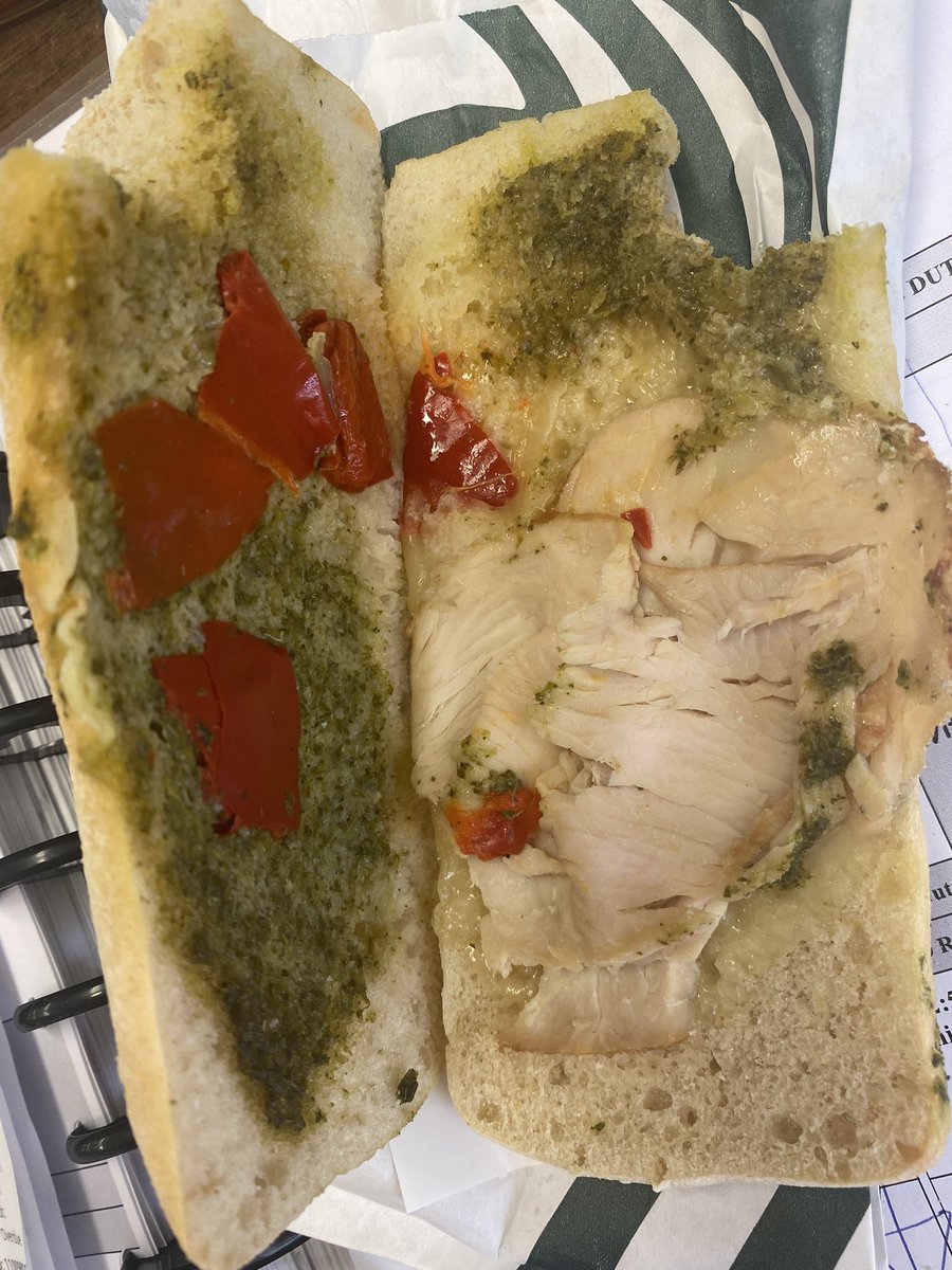 I’m sorry <a href="/StarbucksCanada/">Starbucks Canada</a> you need to be better for an $8 sandwhich. This tired teacher needed fuel and this is so disappointing 😔 #starbucksfail #starbucks #disapointined