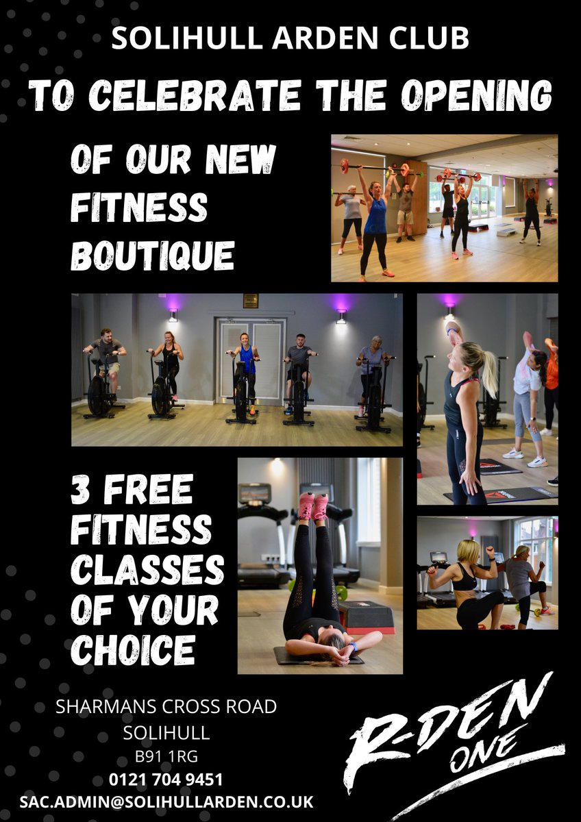 SOLIHULL ARDEN CLUB (@solihullarden) on Twitter photo We have a fully refurbished Gym and a great timetable of Fitness Classes.
Come along and try some classes in our new Fitness Boutique.
Call 0121 704 9451 or email sac.admin@solihullarden.co.uk for our timetable and to book
solihullarden.co.uk
#fitnessclass #solihull #gym We have a fully refurbished Gym and a great timetable of Fitness Classes.
Come along and try some classes in our new Fitness Boutique.
Call 0121 704 9451 or email sac.admin@solihullarden.co.uk for our timetable and to book
solihullarden.co.uk
#fitnessclass #solihull #gym
