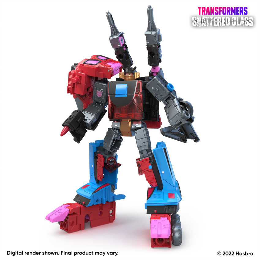 HasbroPulse's tweet image. Check out Shattered Glass Decepticon Slicer &amp;amp; his Exo-Suit, and an exclusive variant cover of the third issue of the Shattered Glass #comicbook miniseries, “War of the Titan!" 

Pre-order @ 1:00pm ET for Pulse Premium Members and all fans @ 2:00pm ET exclusively on #HasbroPulse.