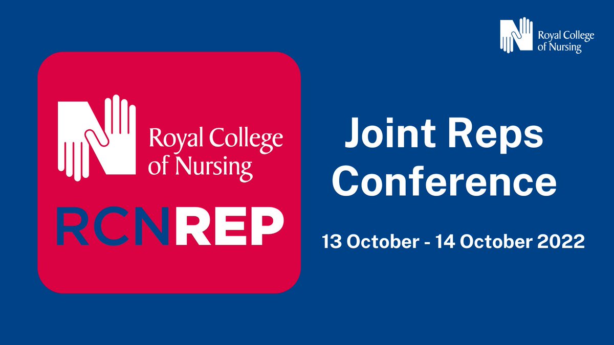 Calling all RCN reps! The booking process is now open for the next RCN UK joint reps conference in person in Manchester. There will be quality speakers, learning sessions, networking sessions &amp; a warm welcome from your UK reps committees.

Book Now: bit.ly/3Nn3lpf