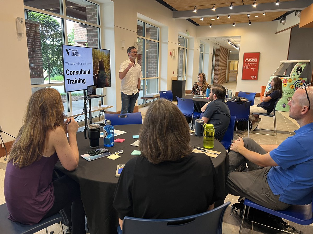 TheMVVentures's tweet photo. Launched #mvventures new Consultant Training Program at The Mount Vernon School today! Excited to expand our team of consultants and our capacity to transformation education #designthinking #cbe #mde #prototyping #ibl #pbl #designabetterworld #mvpschool https://t.co/58sDYnmlu5