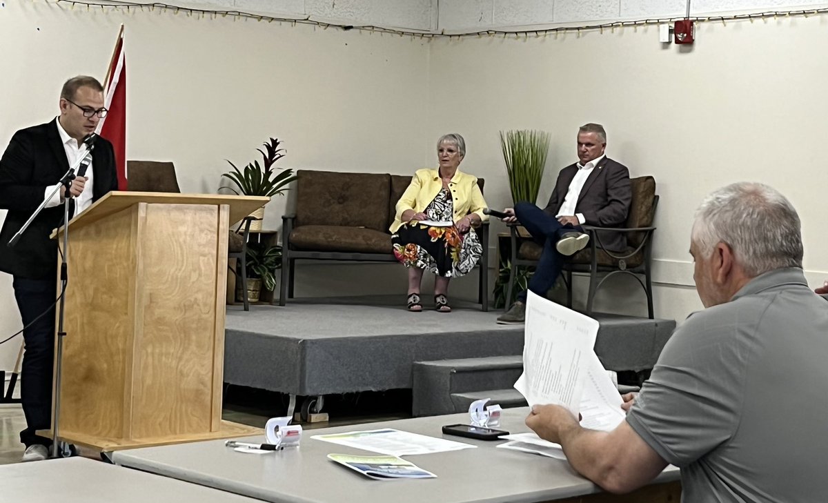Greg Nesbitt (@gregnesbittpc) on Twitter photo Happy to be in <a href="/HamiotaMb/">Hamiota, Mb</a> today for the <a href="/AMMManitoba/">AMM</a> Midwestern District Meeting. <a href="/Min_E_Clarke/">Eileen Clarke</a> participating in a fireside chat with President <a href="/kamblight/">Kam Blight</a> in front of elected officials and staff. #mbpoli Happy to be in <a href="/HamiotaMb/">Hamiota, Mb</a> today for the <a href="/AMMManitoba/">AMM</a> Midwestern District Meeting. <a href="/Min_E_Clarke/">Eileen Clarke</a> participating in a fireside chat with President <a href="/kamblight/">Kam Blight</a> in front of elected officials and staff. #mbpoli
