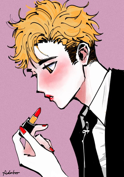 「cosmetics parted lips」 illustration images(Latest)｜3pages