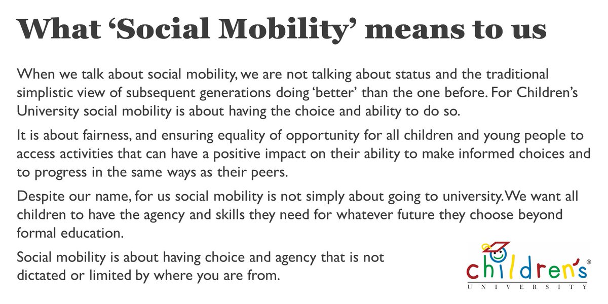 CU_Trust's tweet photo. We welcome today’s @SMCommission #SocialMobility2022 report. Particularly interested to see @Miss_Snuffy placing a greater emphasis on choice. For @CU_Trust social mobility is all about agency and choice https://t.co/fA3TPTTMTh https://t.co/ZisaqK0wKx