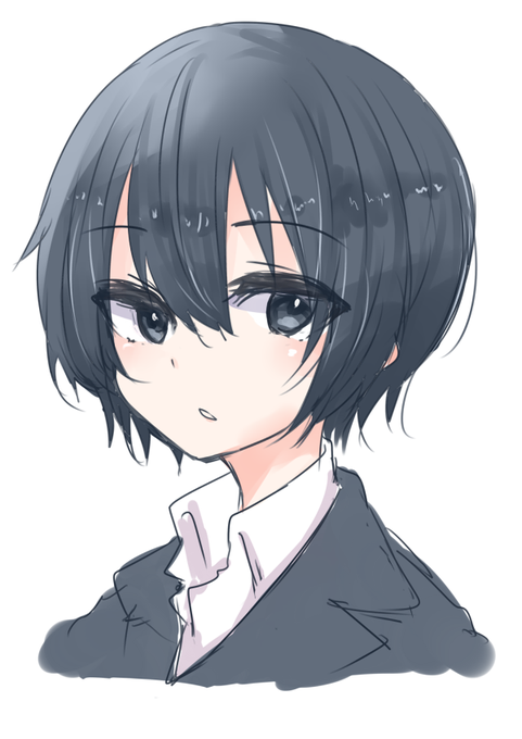 #リプきたキャラの顔だけ描く 
三人目。(@sirokuro20000) 