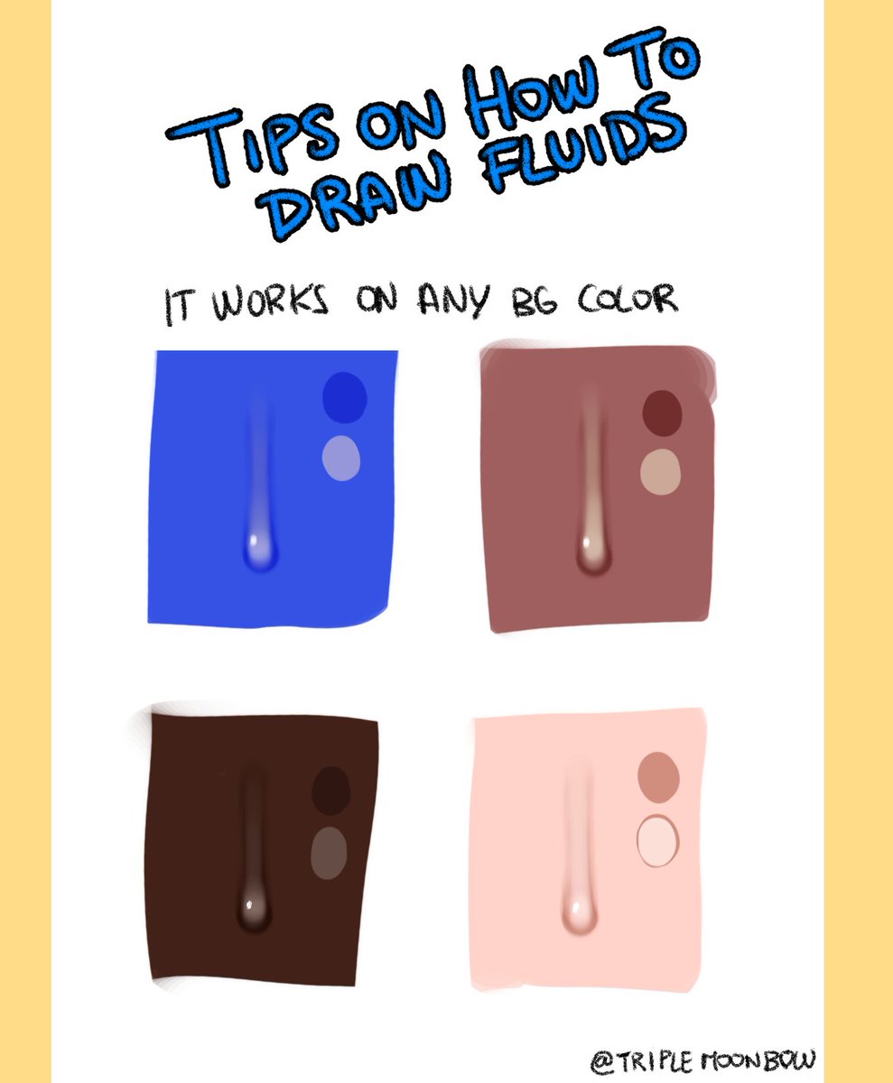 triple_moonbow's tweet photo. Some tips on how to draw fluids 💦 (please excuse my terrible handwriting) https://t.co/JGQtGxU1qq