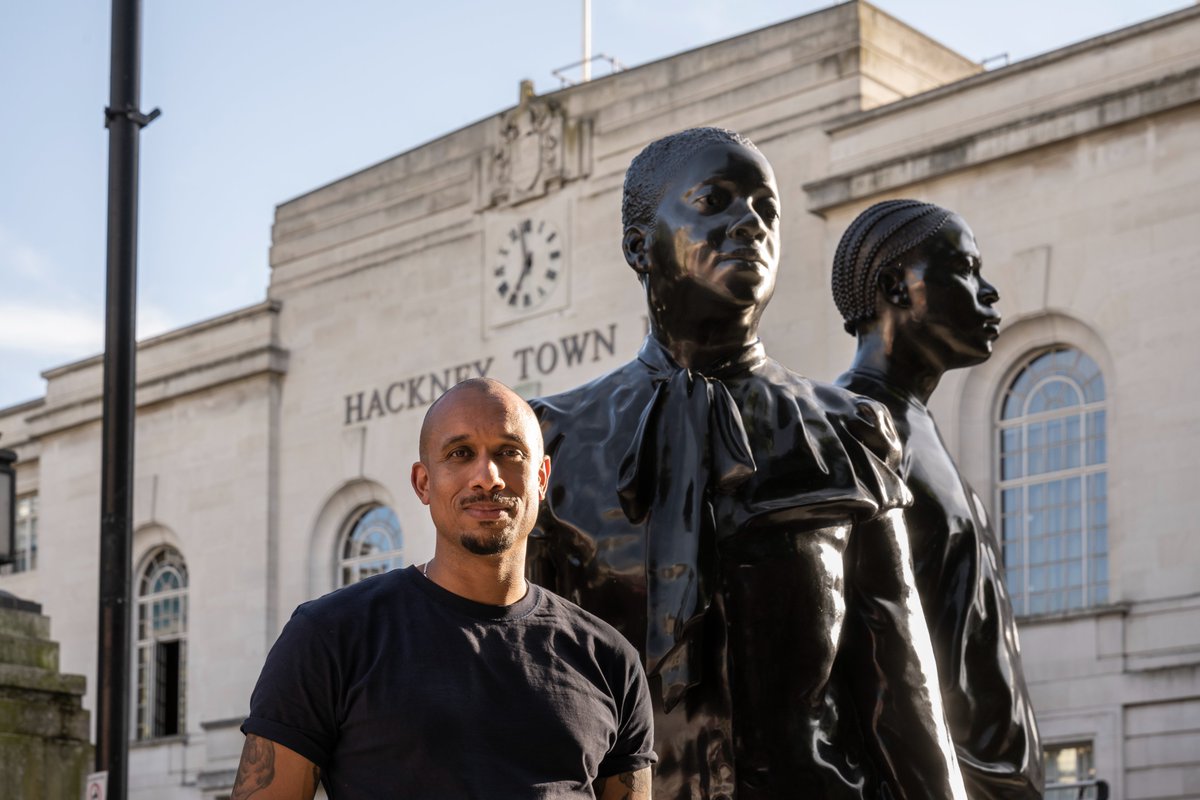 GrimshawFdn's tweet photo. βItβs not a monument, itβs a celebrationβ β Thomas J Price
'Warm Shores' a new public sculpture to commemorate the Windrush generation was unveiled outside Hackney town hall yesterday
Photo credit: Damian Griffiths
#windrushday #hackneyforwindrush @Create_London https://t.co/GqnUrxutjJ