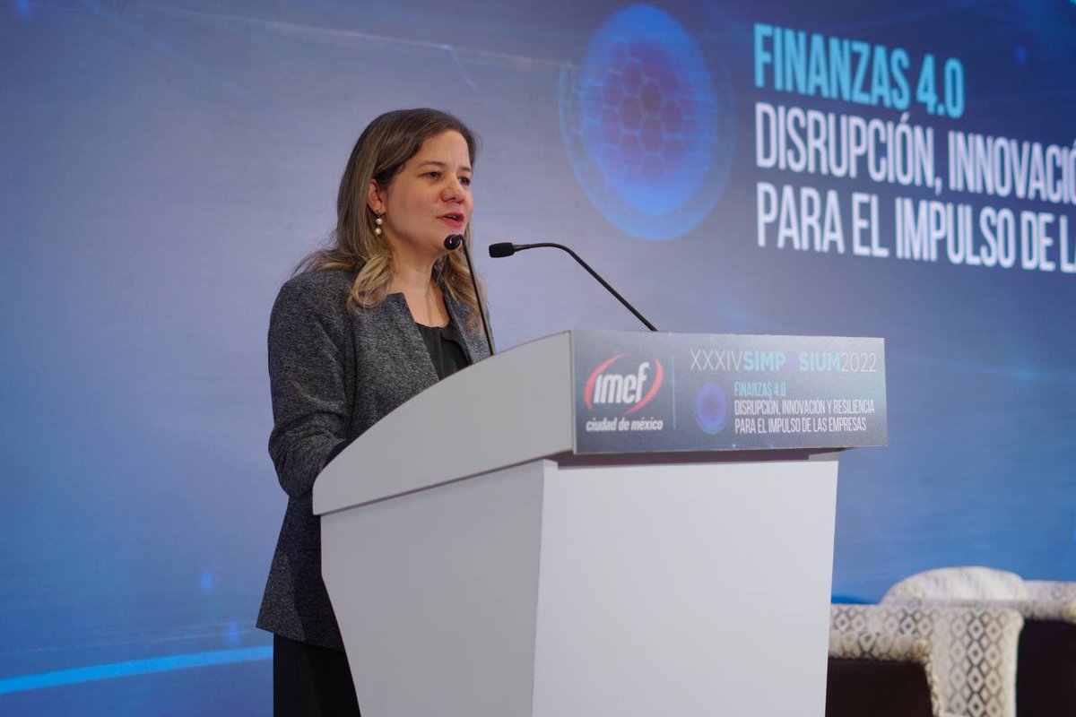 IMEF_CDMX's tweet photo. Palabras de bienvenida de @magafeijoo - Presidente IMEF Grupo Ciudad de México - Directora de Finanzas México, CA y Caribe en @UnivarSolutions ; durante el #SimposiumIMEF @IMEFOficial https://t.co/MyygYAadL8