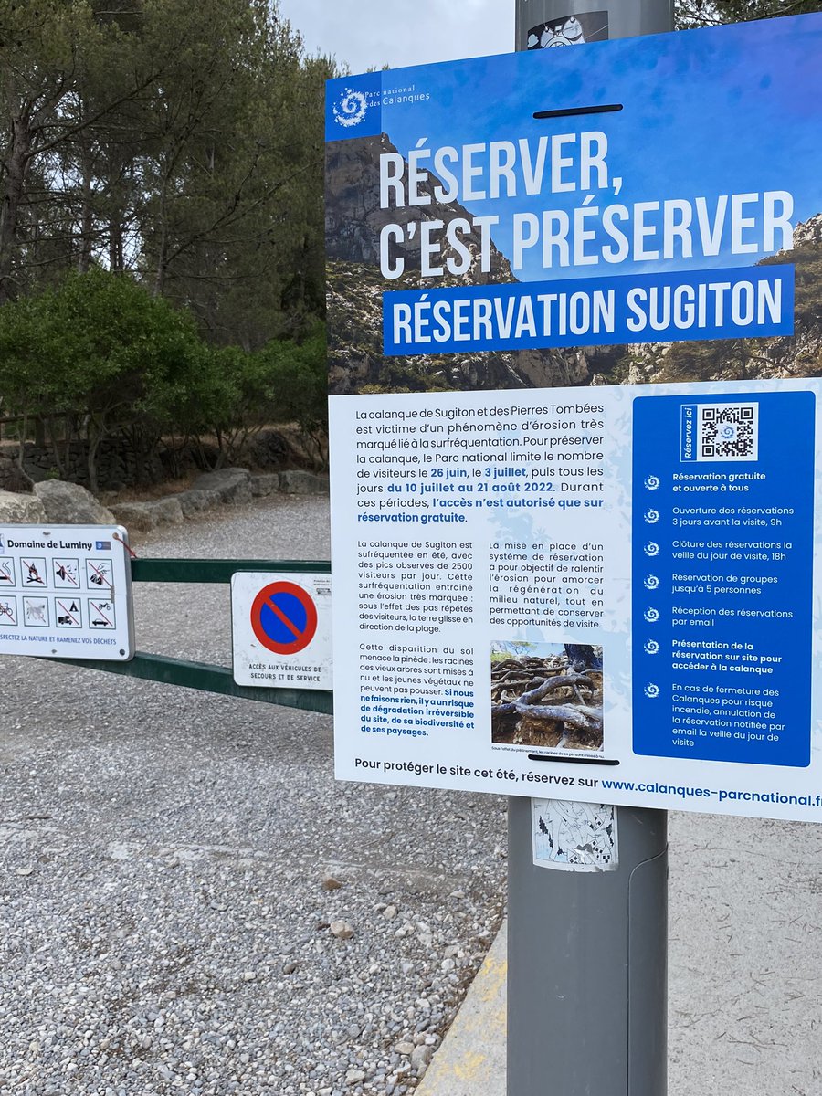 L’expérimentation <a href="/ParcCalanques/">Parc national des Calanques</a> du permis de visite de #sugiton débute Dimanche 26 juin. Objectif : préserver #nature et #biodiversité et garantir une bonne expérience #calanque aux visiteurs. On en parle demain matin sur <a href="/BFMMarseille/">BFM Marseille Provence</a>