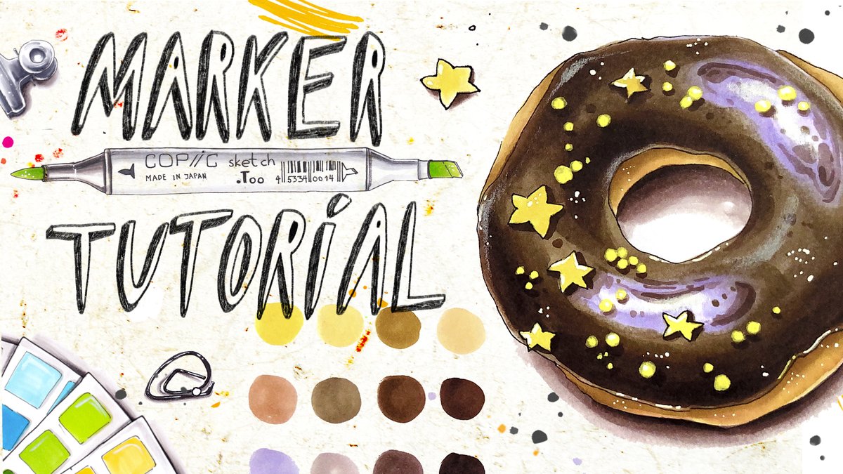 art_is_journey's tweet image. The new tutorial is up!🍩 Check it out! #markertutorial #copictutorial #howtodrawithmarkers #artbook youtu.be/qATQQzzsYHI via @YouTube