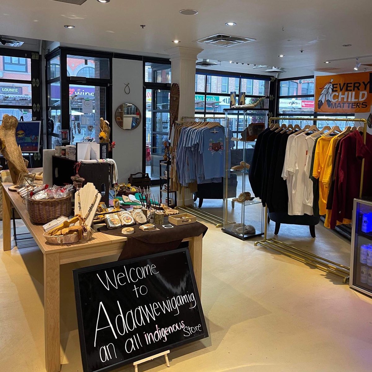 Adaawewigamig is now open 7 days a week in the Byward Market, located on Unceded Algonquin Territory. 

We are open from 10am-6pm! 

Our storefront is Indigenous owned, operated and staffed with all proceeds going a back to A7G. Every purchase supports Indigenous youth!