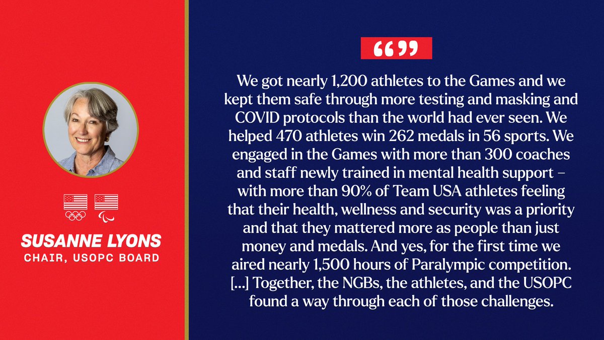 USOPC board chair, Susanne Lyons, on the success of Team USA.