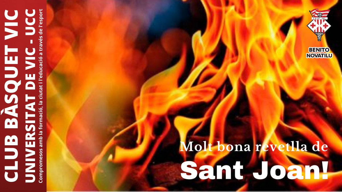 🎉Ja és aquí la nit més curta de l'any! Bona revetlla de Sant Joan! 🔥 Gaudiu de la festa i de la tradició! 🌟

#Revetlla #SantJoan2022 #FlamaDelCanigó

#Somhivic 🔴⚪️🔴⚪️ #Vicativat