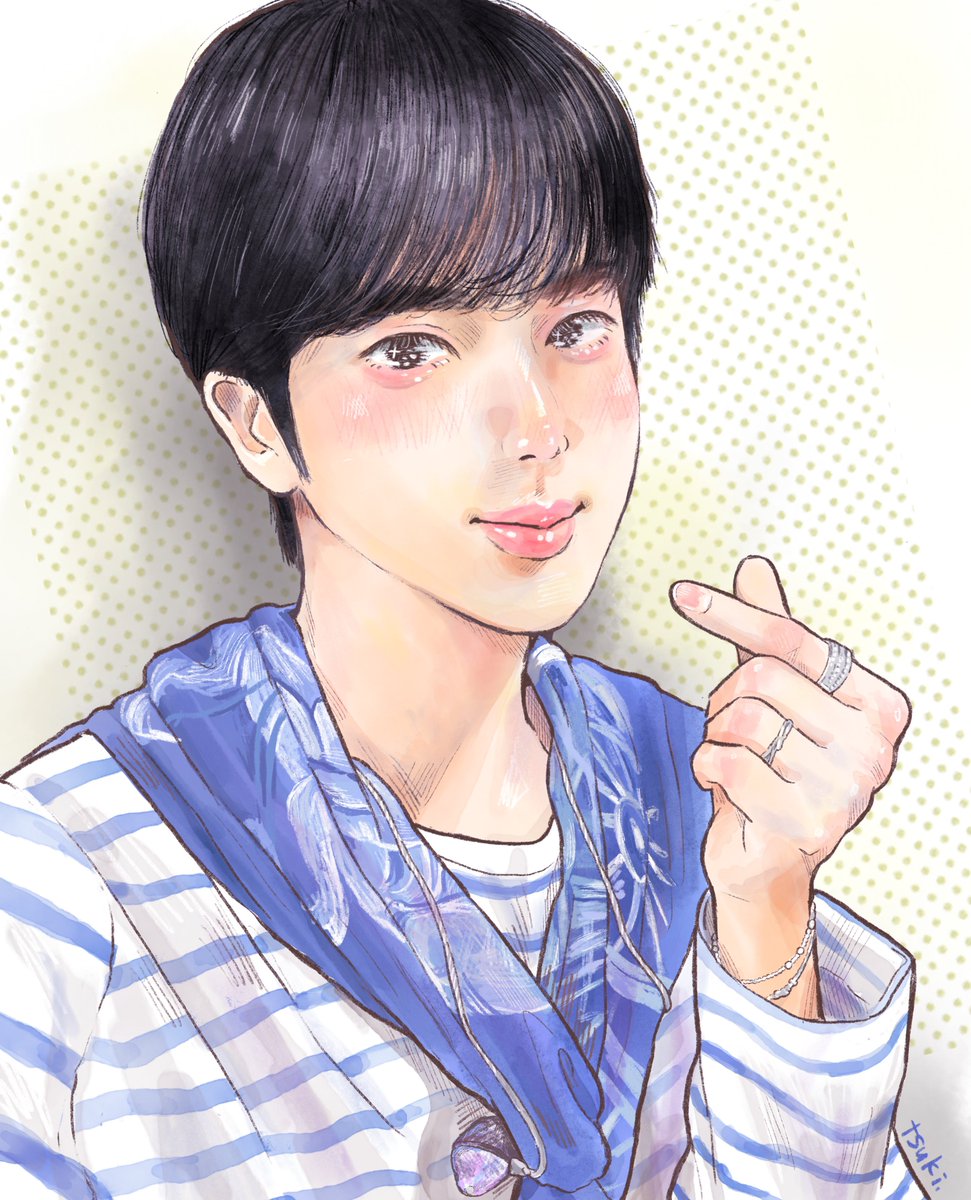 「#jin 」|𝚝𝚜𝚞𝚔𝚒🌼𝚜𝚕𝚘𝚠のイラスト