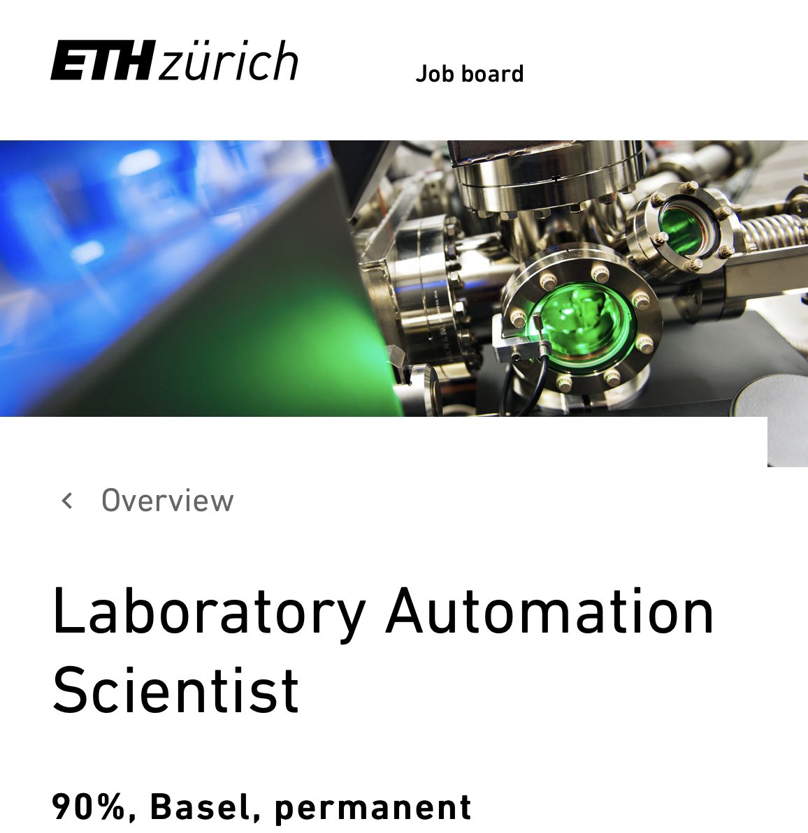 Check this new position out at our department > bsse.ethz.ch/department/ope… @ETH_BSSE in Basel is such a great place to work! Please RT