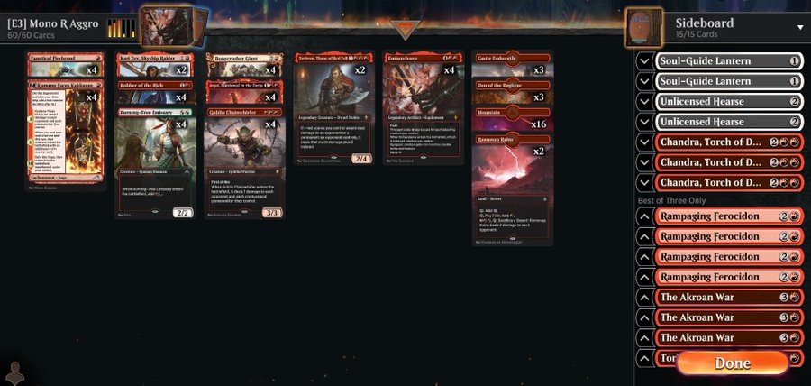 Explorer Mono Red Aggro By Wat 327 Mythic June 22 Ranked Season Decks Mtg Arena Zone