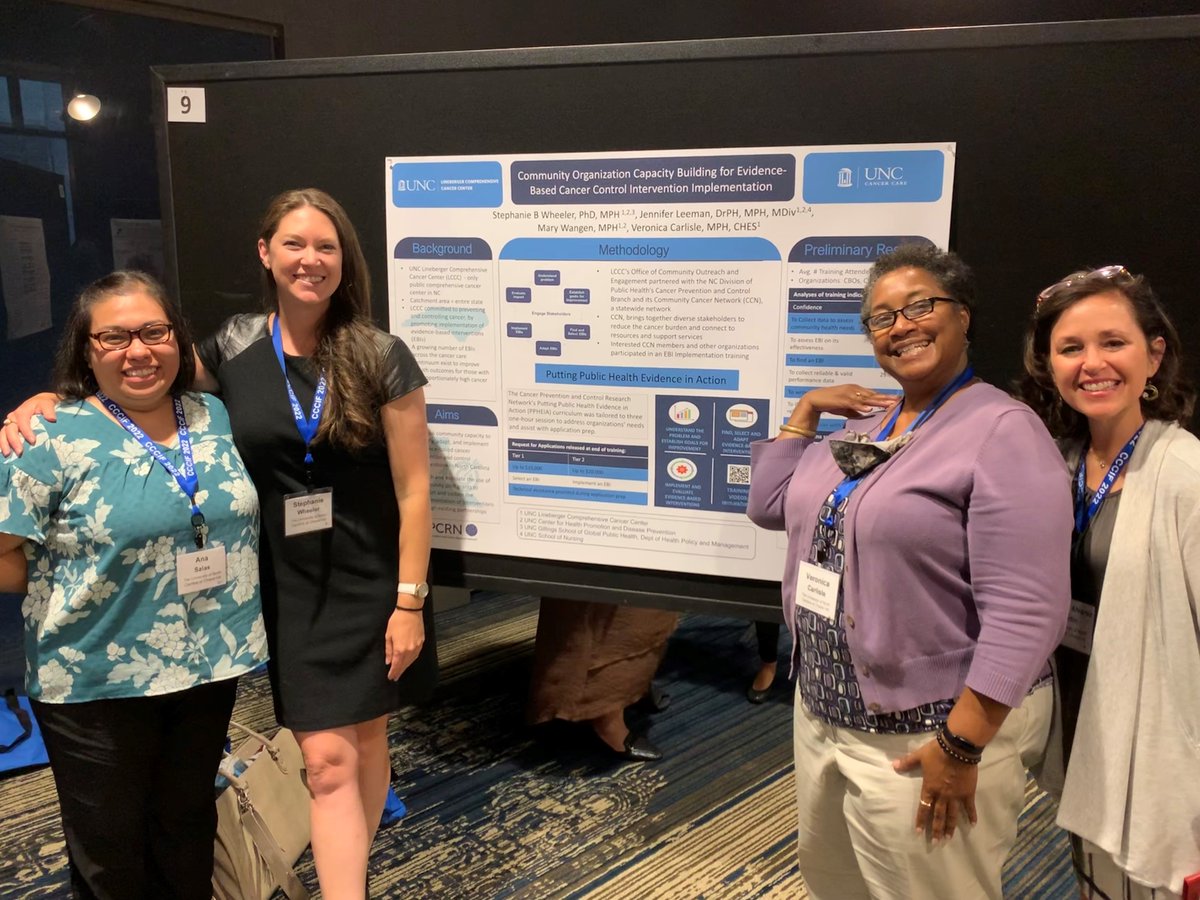 Congrats to  the <a href="/UNC_Lineberger/">UNC Lineberger</a> COE team for your awesome poster presentation at  #CCCIF2022! 

@StephWheelerUNC @JenniferLeeman1 @wange062