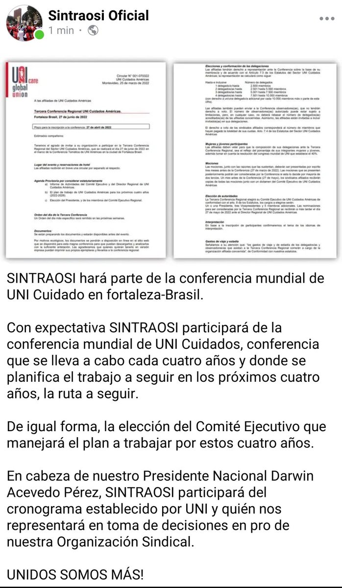 Sintraosi_ofic's tweet photo. https://t.co/bKphwjbGyk