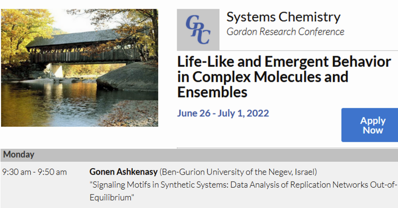 CLASSY_H2020's tweet photo. It’s conferences time again for the CLASSY partners! 🌎Where will you find them? Find out in our latest news!
First up is the Systems Chemistry @GordonConf
🗓️26 June-1 July with posters from @de_escosura lab and @AshkenasyLab and a talk by Gonen Ashkenasy already on Monday.