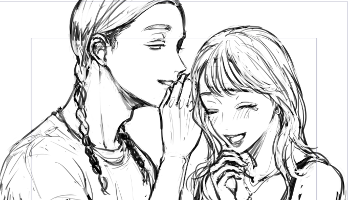 これはrindが片思いしてるオンナに激アツな話題を振って爆笑を誘うranちゃん
rindのまんがで前から描きたいのがあってやっと着手した✍ 