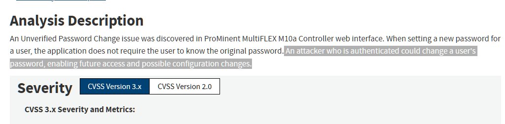 xKushagra's tweet photo. @joehelle @SecGus @huntrdev Totally agree with @SecGus. To add regarding the "NIST score", I'll let this speak for itself.

It requires an attacker to already have access to the application in order to change the password... https://t.co/gKBvTXXNES