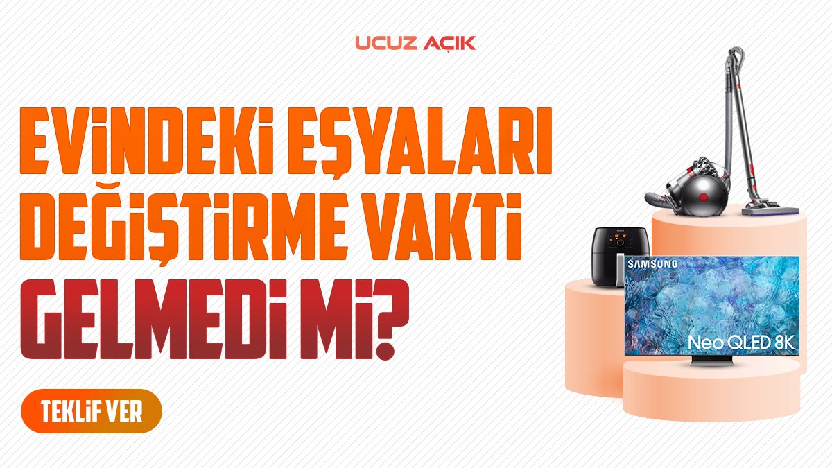Ev eşyalarını değiştirme vakti gelmedi mi? Sadece 1$ fiyatına #UcuzAçıkla, bu çok kolay! Biodaki linkten sitemize ulaşarak hemen sahip ol🛒