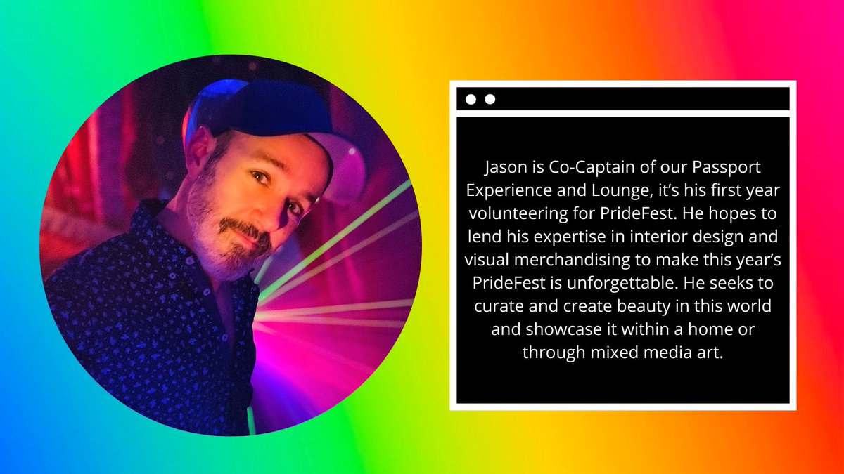 NYCPrideFest's tweet photo. Happy Friday-eve! Today's #PeopleofPrideFest is Jason Myles, he is our Co-Captain for this year's Passport Experience. Thank you Jason for supporting this new Pride experience! https://t.co/Q1AERSM1nr