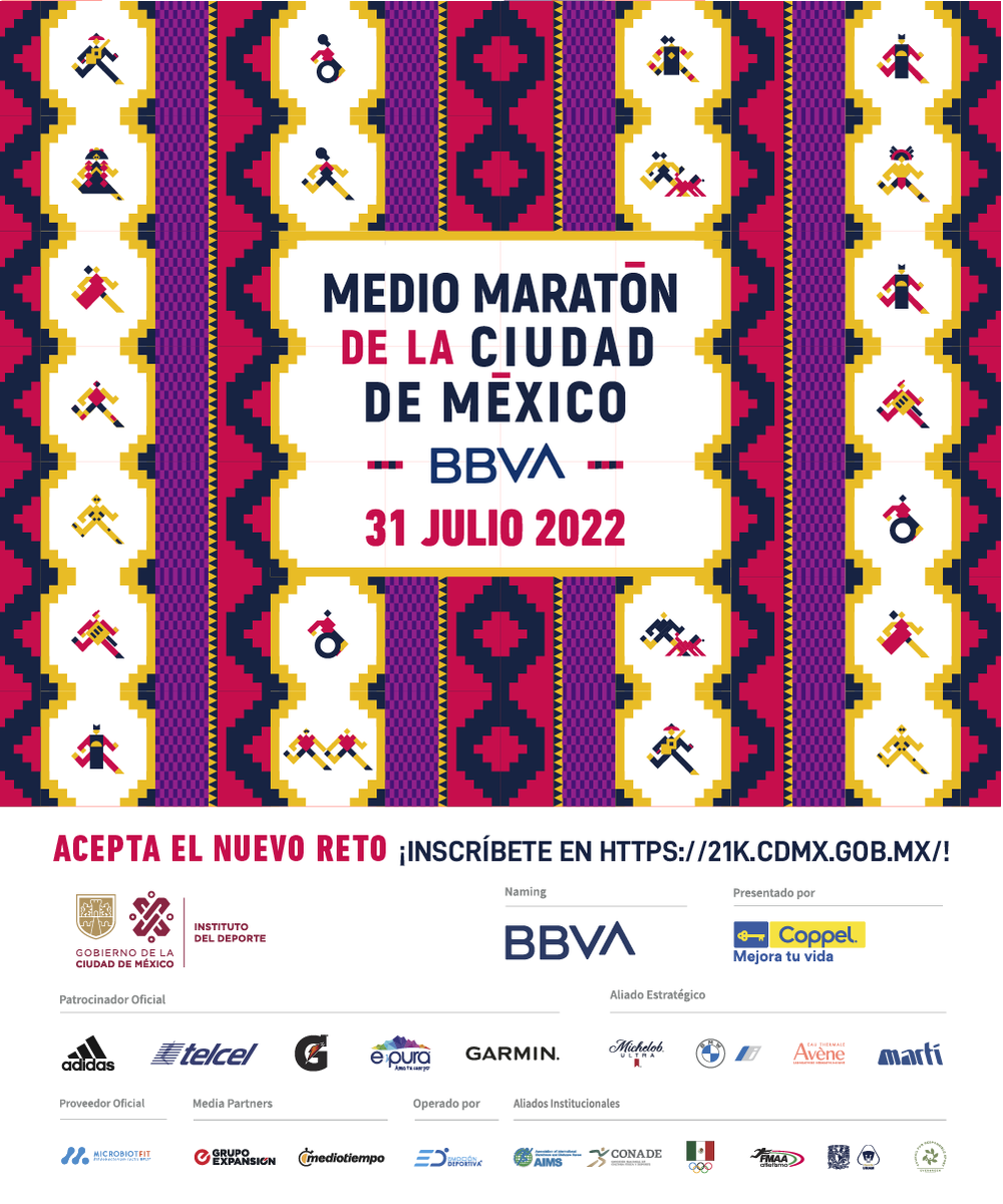 21KCDMX's tweet photo. ¡Nuestra gran fiesta se acerca! 🫶🏼
¡Falta poco más de un mes para verlos cruzando la meta en el Ángel de la Independencia! 🏃🏻‍♀️🏃🏻‍♂️

#21KCDMXBBVA https://t.co/fuWAnhKJJG