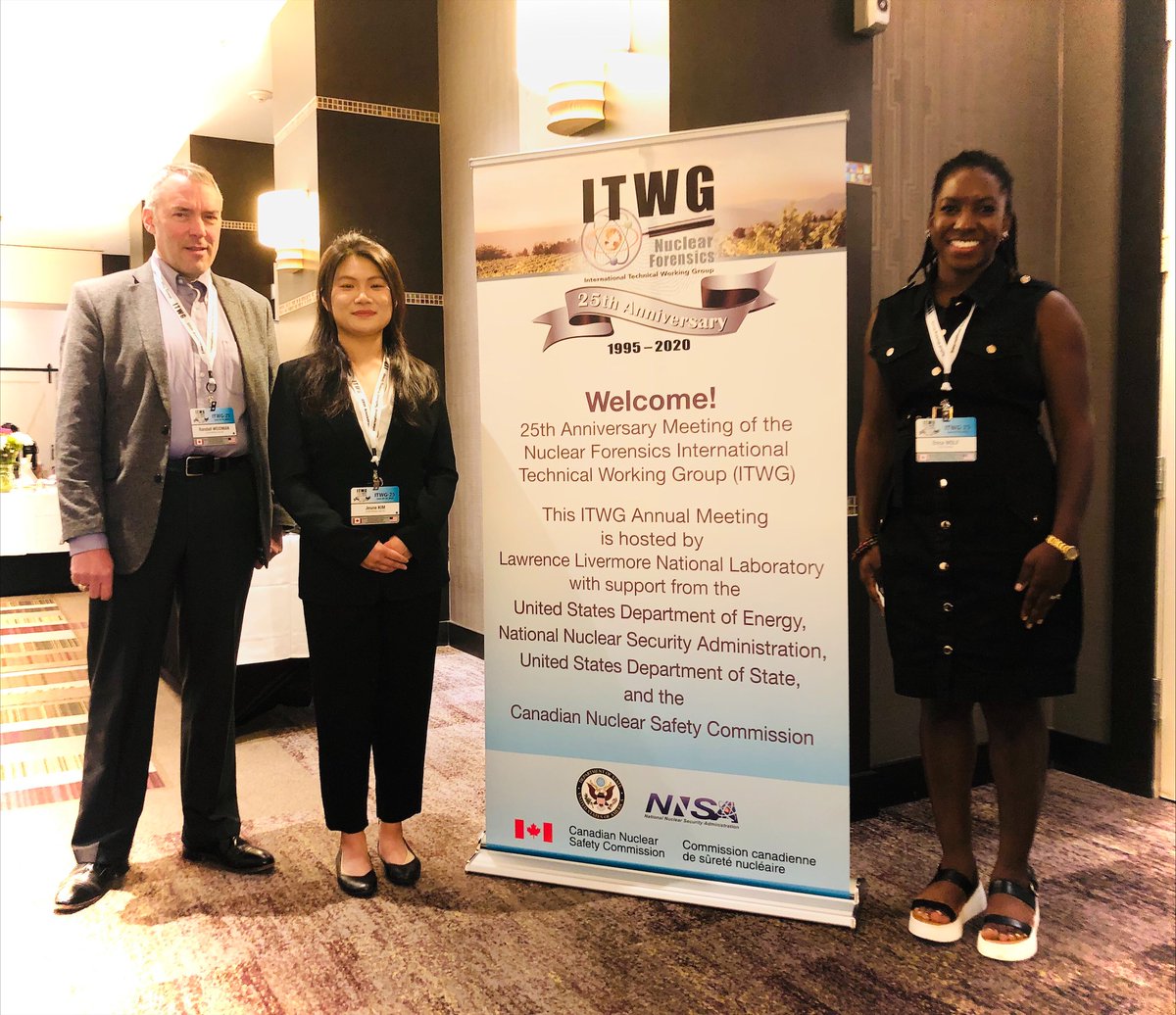 NNSANews's tweet photo. NNSA is at the Nuclear Forensics International Technical Working Group Mtg with federal, laboratory, &amp; int’l partners. #Nuclear forensics counters trafficking in nuclear material. For over 25 years, #ITWG has promoted nuclear security by advancing nuclear forensics capabilities! https://t.co/FaXFNYVp1l