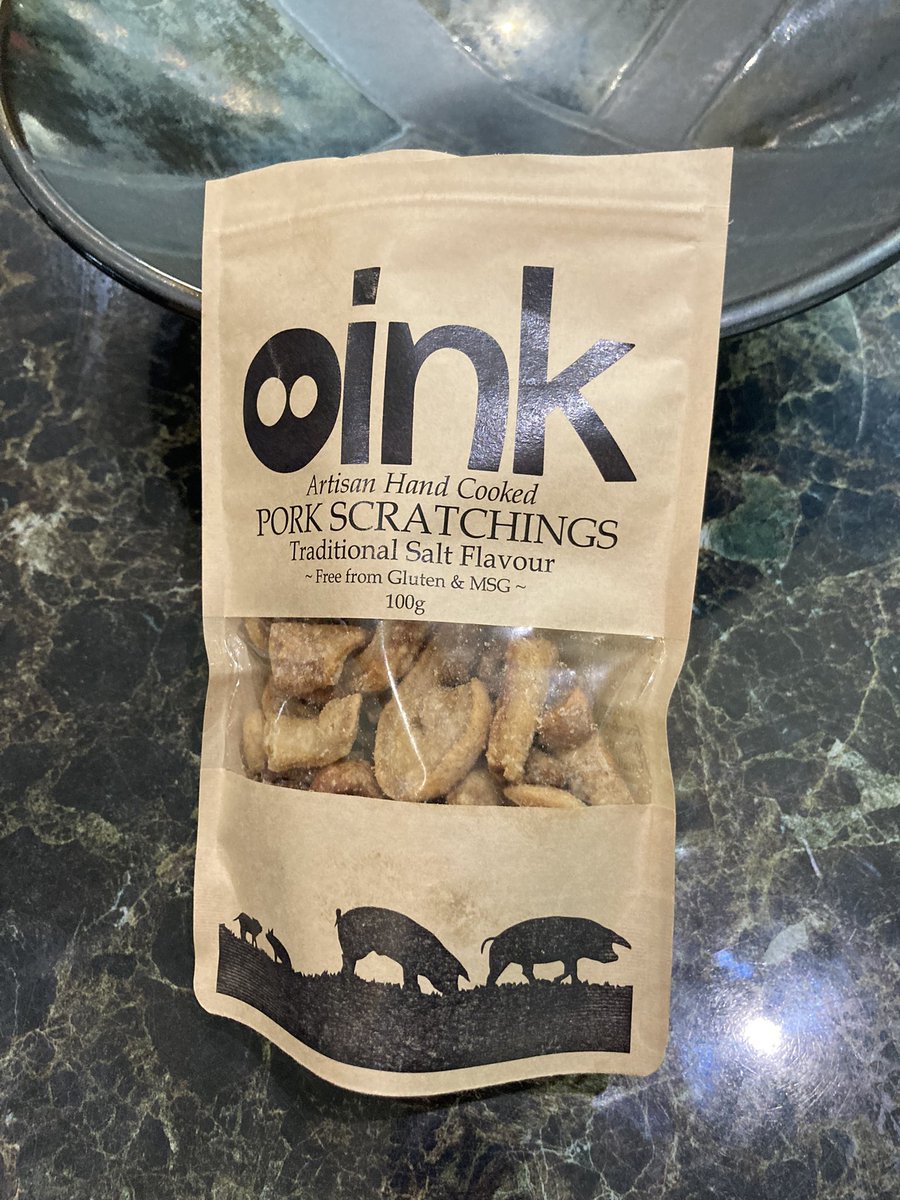 <a href="/PorcoRossoCo/">The Oink Company</a> OMG I have eaten some pork scratchings in my life,but have never tasted anything as good as Oink 🐷 simply #Porktastic