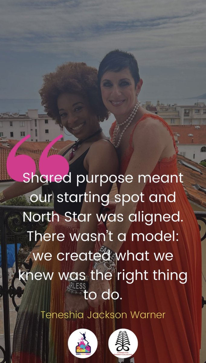 EGAMIGroup's tweet photo. A quote from our Founder/CEO @teneshiajwarner on the forming of EGAMI’s purposeful partnership with @zenogroup. @cannes_lions #partnersforchange #partnersinpurpose #cannes2022 https://t.co/QRPtckl5E5