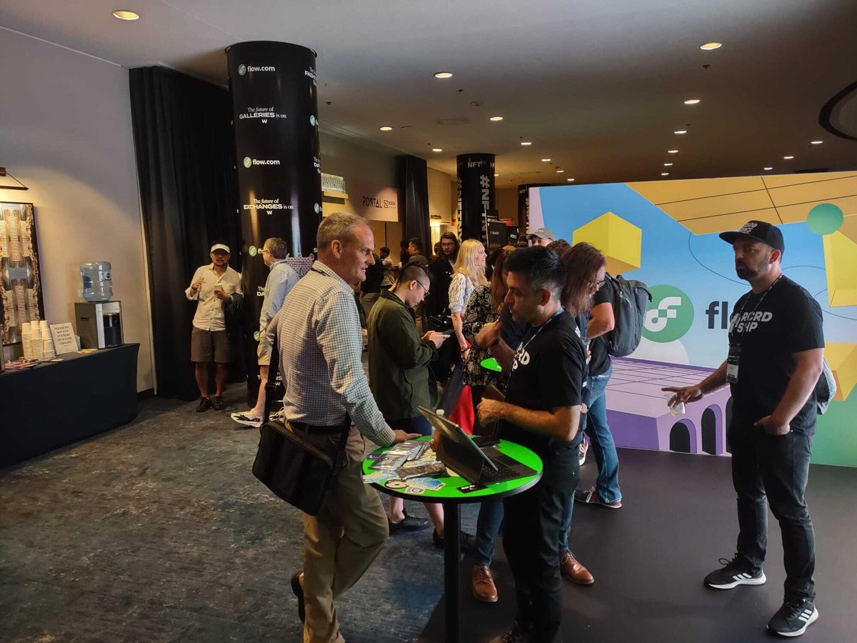 Our co-founder <a href="/JeffNeasmith2/">Jeff Neasmith</a> is at the <a href="/flow_blockchain/">Flow.com</a> booth at #NFTNYC!

 🏎  Our new product <a href="/ImsaFastlane/">IMSA Fastlane</a> is going to be built on Flow Blockchain 

#web3 #nftnyc #imsafastlane