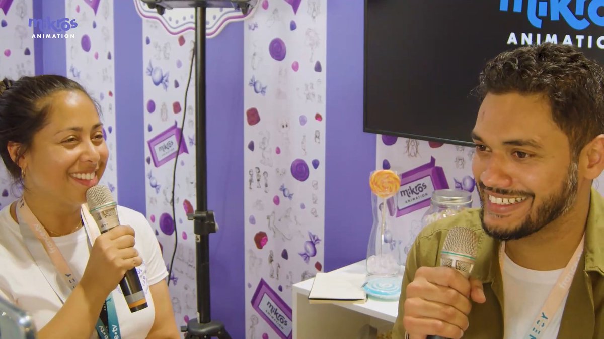 mikrosanimation's tweet photo. 🎙 Vous n'avez pas pu suivre l'#OpenMik de Riash Shahnawaz la semaine dernière? Pas d'inquiétude - voici l'enregistrement de son témoignage qui a été tourné depuis le stand de Mikros Animation au Festival international du film d'animation d'Annecy 👉https://t.co/gtMdDAQBvn https://t.co/NLoNkbo1UR