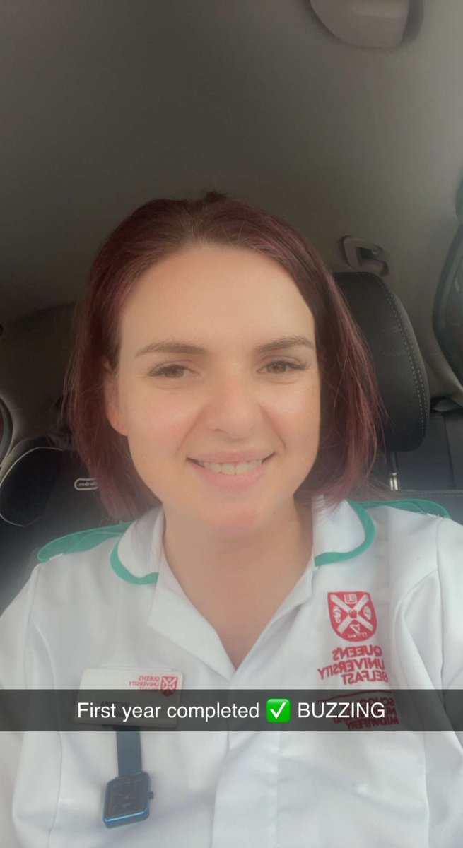 vickig1802's tweet photo. Officially completed Year 1 🤩 absolutely buzzing…ready for Year 2 @QUBSONM #byebyegreen #helloyellow #studentnurse🩺 #sept21cohort #timeflieswhenyourhavingfun #finallyfoundwhatimmeanttodo https://t.co/HxjhvlTgEd